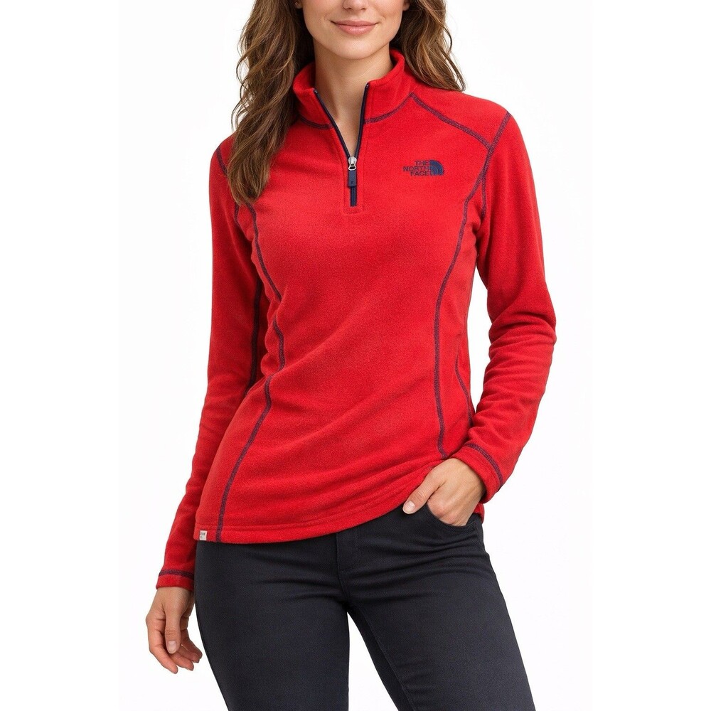 The North Face Red Polartec Classic Fleece Pullover Women’s Medium